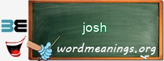 WordMeaning blackboard for josh